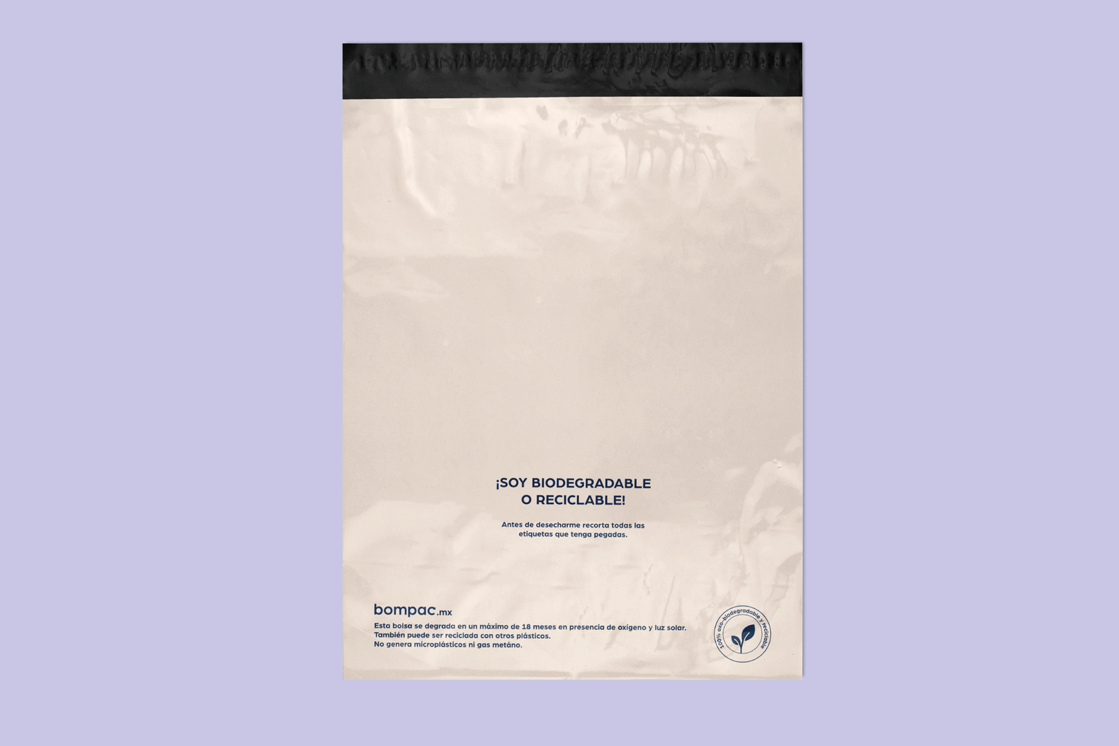 Bolsas para envío biodegradables palo de rosa impresas con tu diseño