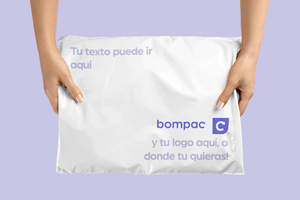 Bolsas para envío biodegradables blancas impresas con tu diseño